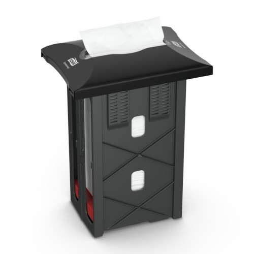 Tork zabudovateľný zásobník na servítky, čierny plast, systém N4