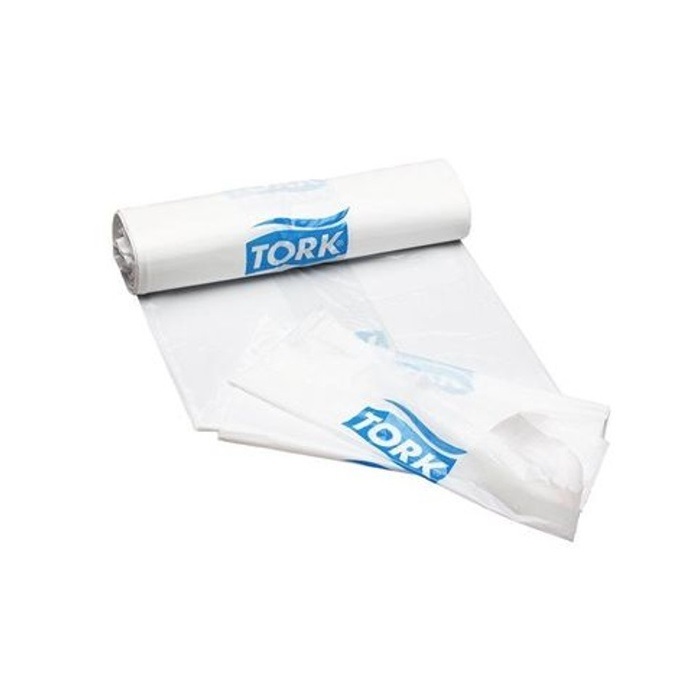 Tork vrecia do odpadkového koša 20 l, biele, 100 ks/rolka, 10 roliek v kartóne