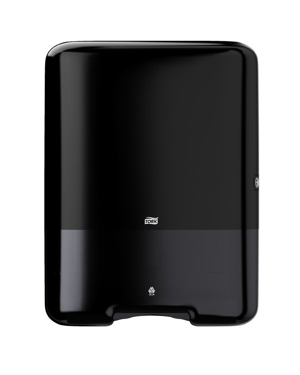 Tork zásobník na skladané papierové utierky ZZ/C, čierny plast, veľký, systém H3