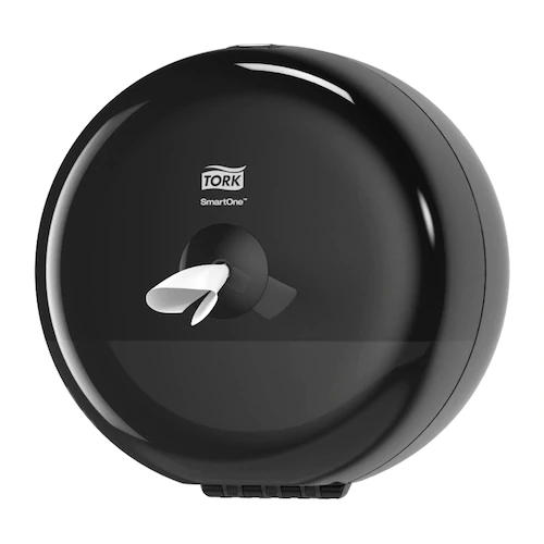 Tork SmartOne mini zásobník na toaletný papier v kotúči, čierny plast, systém T9