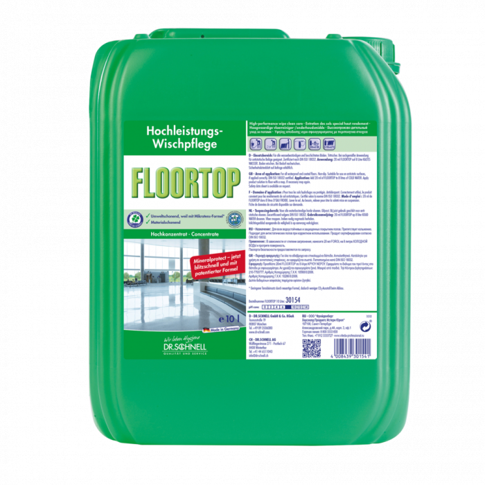 Dr.Schnell Floortop konzervuje a čistí podlahy 10 l