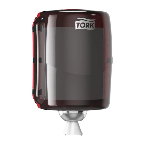 Tork maxi zásobník na kotúče so stredovým odvinom, červenýčierny plast, systém W2