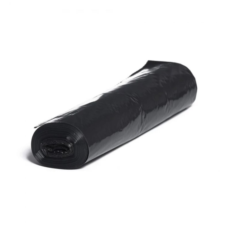 Vrecia na odpad 120 l, 700 x 1100 mm, čierne, 25 ks rolka
