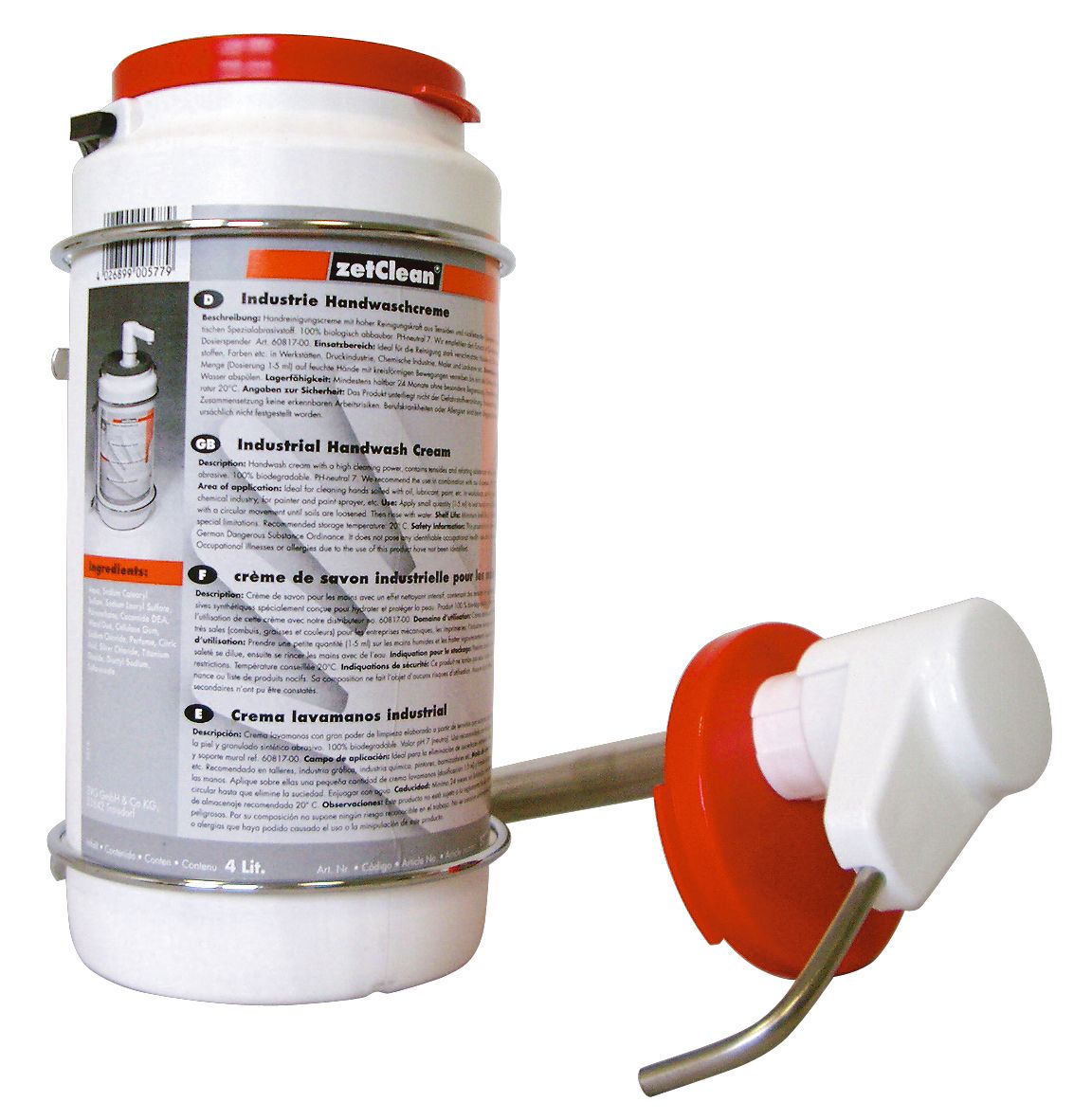 HW Créme čistiaca pasta na ruky 4 l