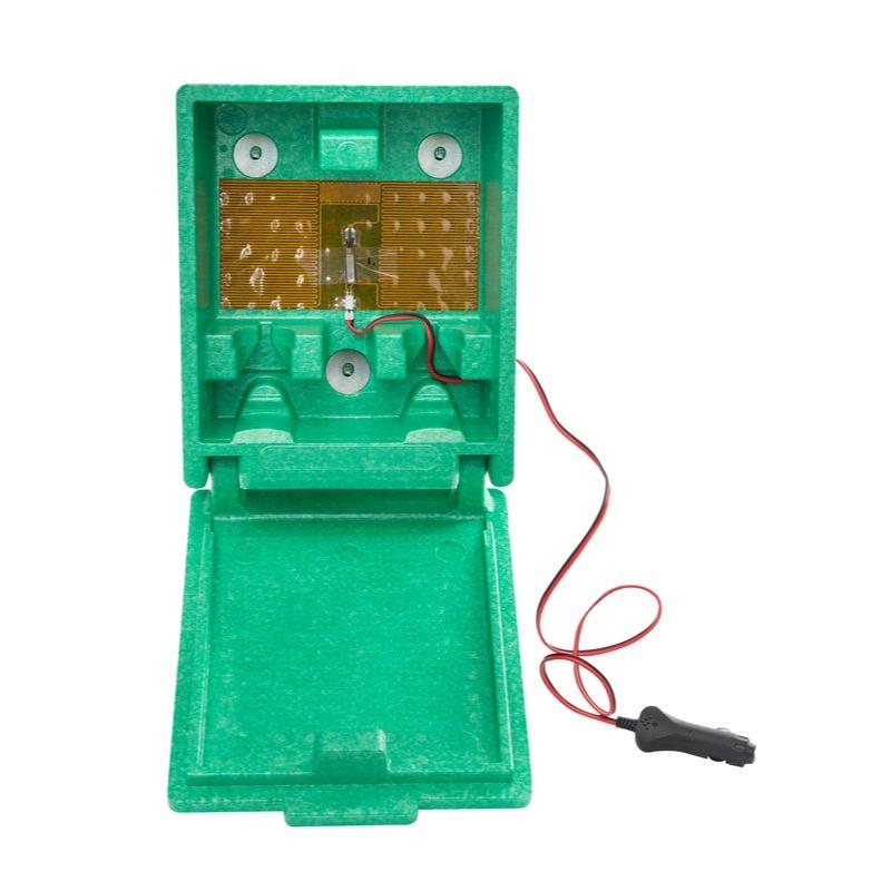 Plum SAFETY EYEWASH BOX PLUG & HEAT BOX SMALL vyhrievaný box na očné sprchy 2 ks PRÁZDNY