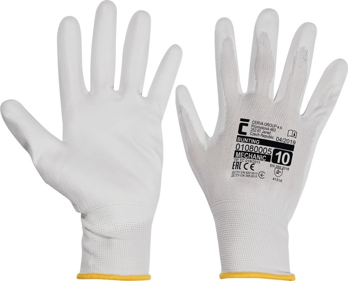 Rukavice BUNTING biele