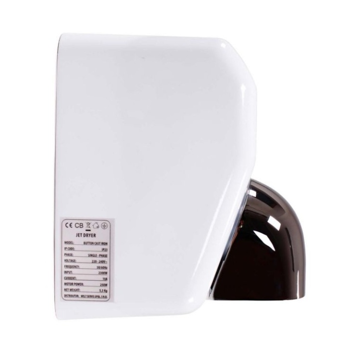 Jet Dryer BUTTON Biely kov – Obrázok 4