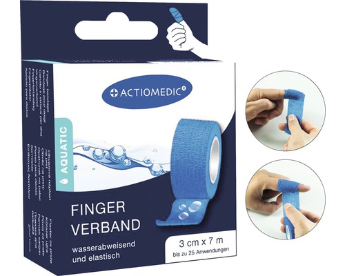 Actiomedic AQUATIC vodeodolná odtrhávacia modrá náplať na rany v páske – Obrázok 3