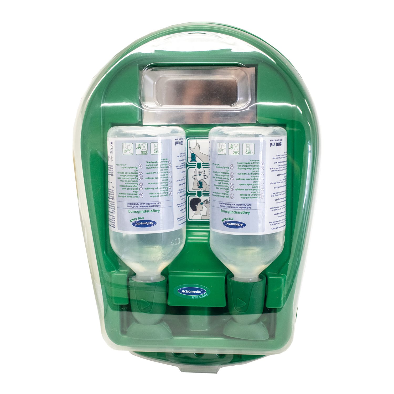 Actiomedic EYE CARE Medidrop I Dizajnová stanica na výplach očí 2 x 500ml roztok 0,9% chloridu sodného