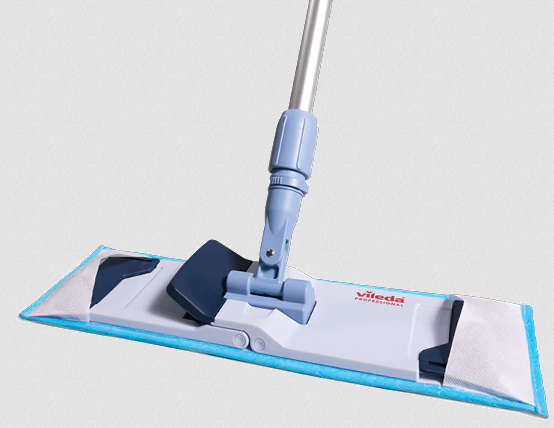Vileda MicroOne Premium CombiSpeed jednorázový mop 40 cm dlhý modrý s kapsami – Obrázok 2