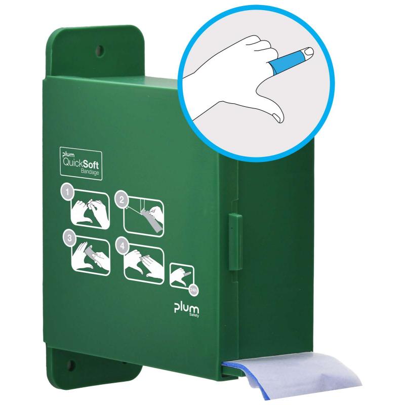Plum SAFETY QuickSoft DÁVKOVAČ bandáže+1 bandáž MODRÁ 5,5 cm x 5 m