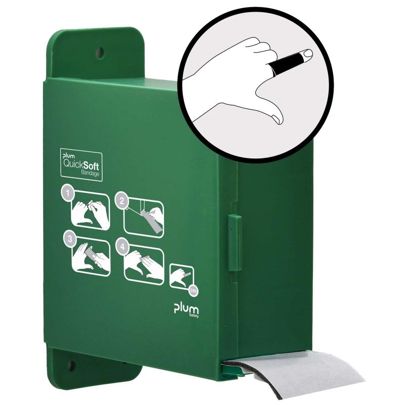 Plum SAFETY QuickSoft DÁVKOVAČ bandáže+1 bandáž ČIERNA 5,5 cm x 5 m