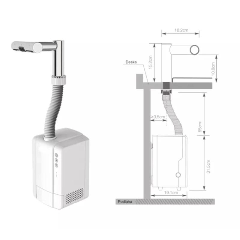 Jet Dryer AIRTAP Guľatá 2v1 Lesklý chróm – Obrázok 27