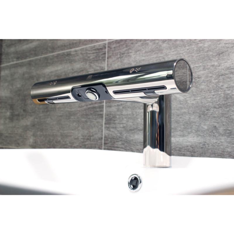 Jet Dryer AIRTAP Guľatá 2v1 Lesklý chróm – Obrázok 3