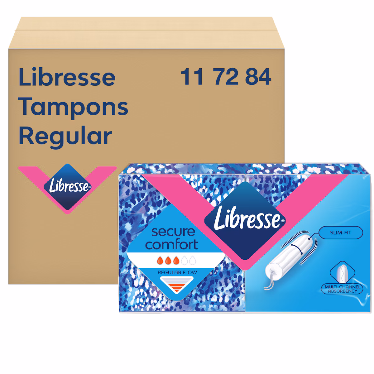 Tork & Libresse tampóny Discreet Normal, 4 x 80 ks, systém P3
