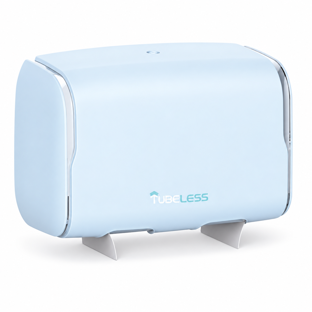 TUBELESS MINI DUO ROLL Optiserve zásobník na toaletný papier, farba ICE BLUE, náplň 2 ks rolka, plast 1 ks bal., systém T7