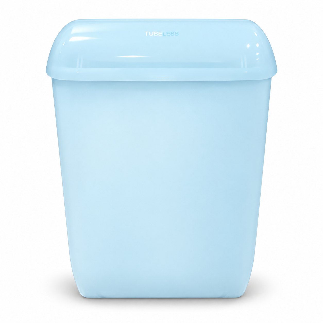 TUBELESS BIN MAX 43 l veľký smetný kôš s vekom plast farba ICE BLUE