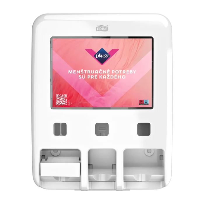 Tork & Libresse zásobník na vložky a tampóny, biely plast, systém P1,P2,P3 – Obrázok 2